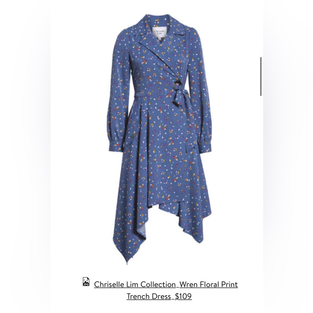 Chiseled Lim collection floral wrap dress